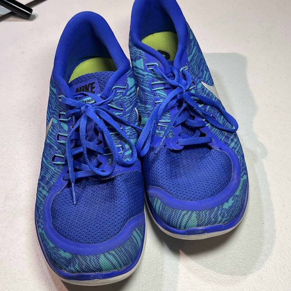 Nike Free 5.0 Mens Size 10.5 Print Running Athletic Shoes Sneakers 749592-404 - Picture 2 of 7